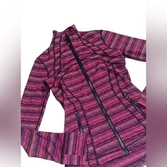 Lululemon ATHLETICA Define Space Dye Twist Regal Plum Alarming zip JACKET SZ 4 - Picture 5 of 9